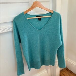 Tahari Aqua V-Neck Sweater